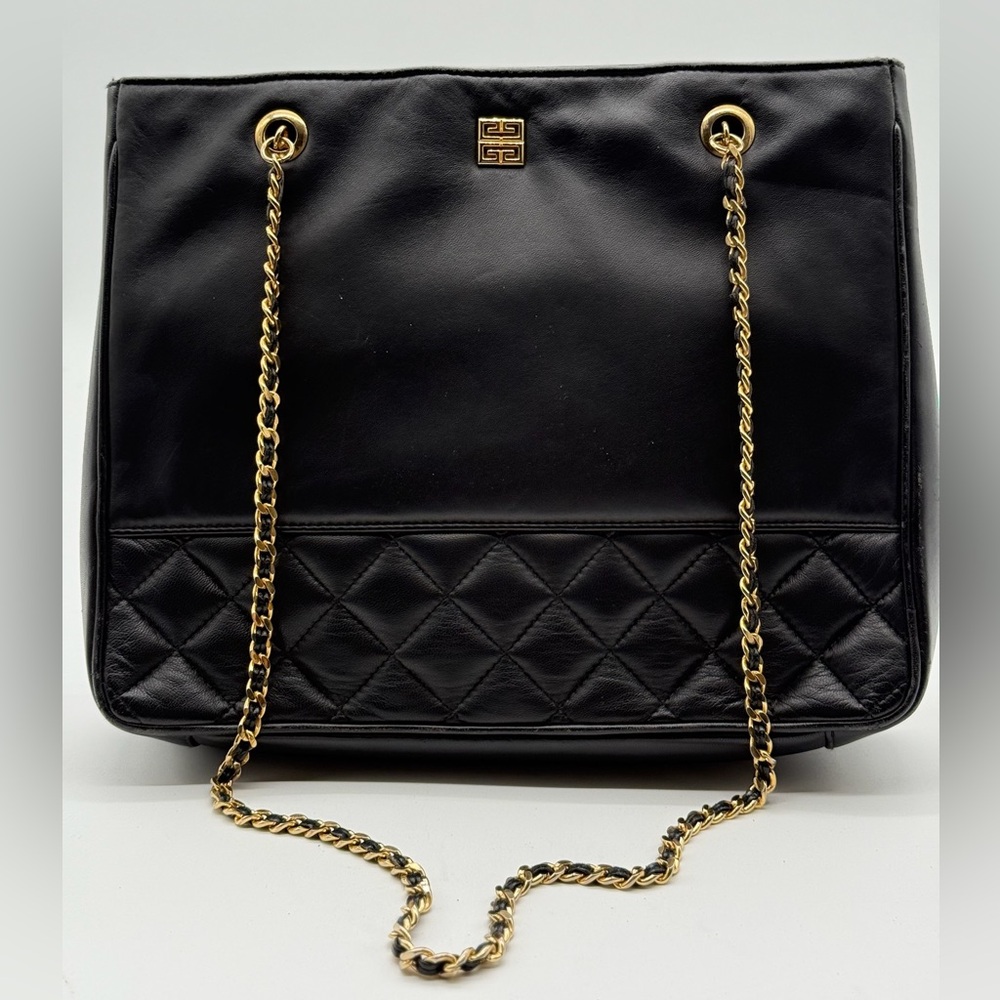 ❗️SOLD❗️GIVENCHY Matelasse Tote Bag Black Chain Shoulder Bag